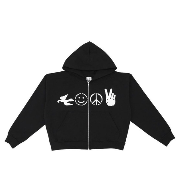 Basketcase Gallery “Happy Trails” Peace Hoodie - Picture 2 of 6